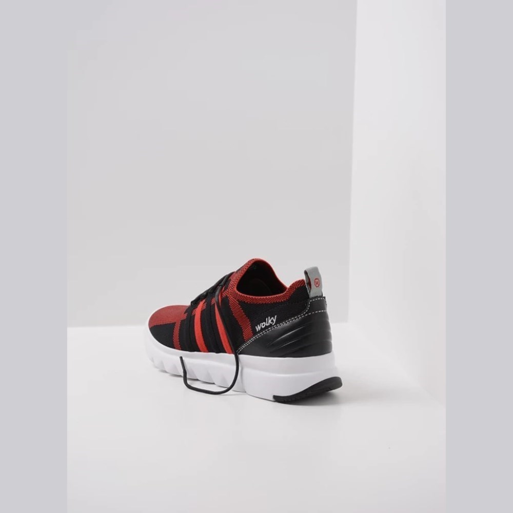 Red Wolky Mako Women's Sneakers | YOML64950