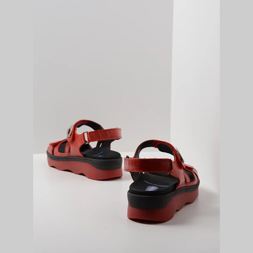 Red Wolky Medusa Women's Sandals | ZUPX76312