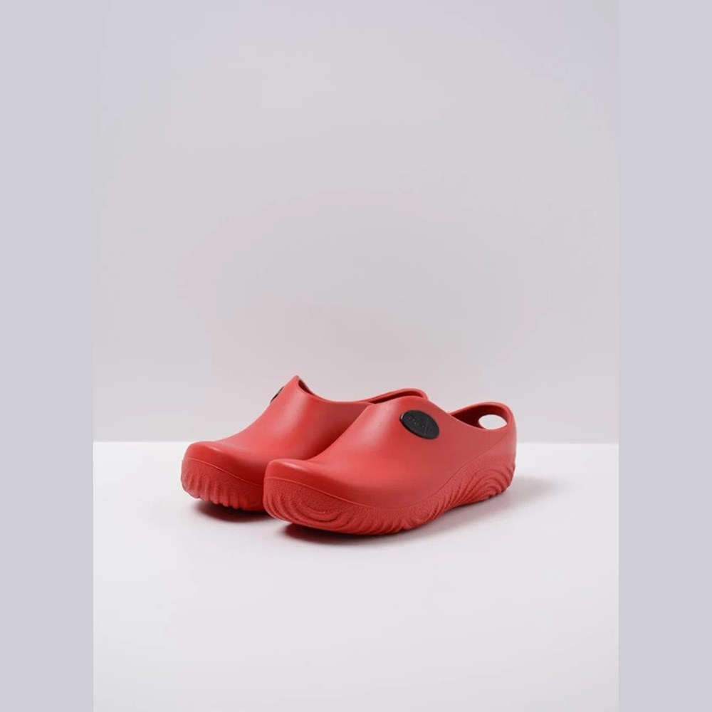 Red Wolky Ok Clog Women's Clogs | OULR43081