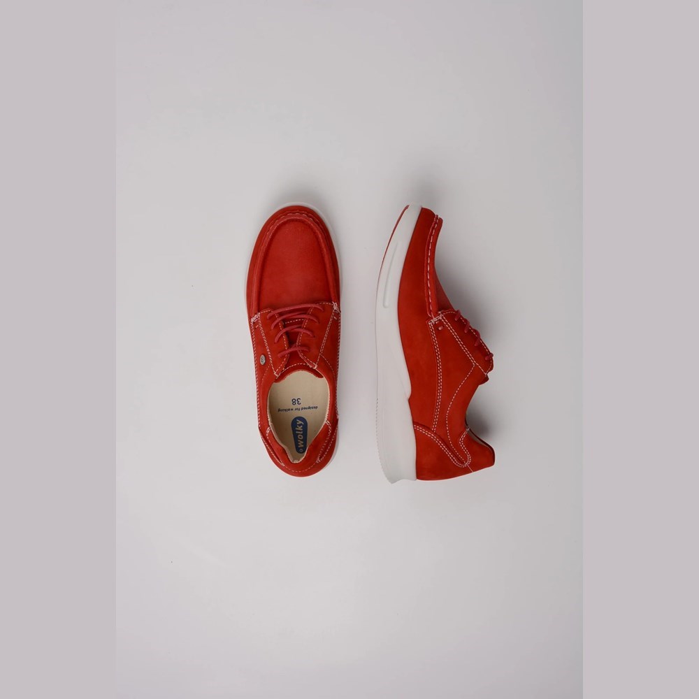 Red Wolky One Women's Sneakers | VZQG70485