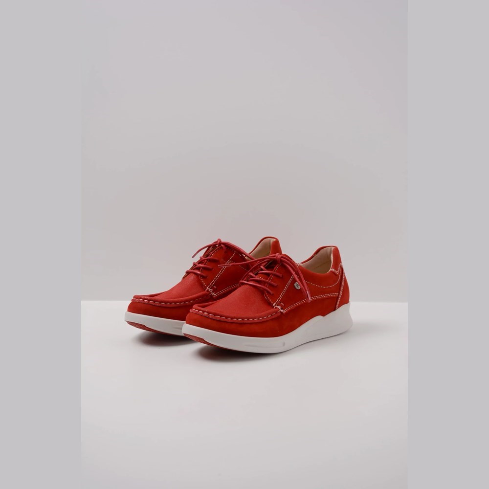 Red Wolky One Women's Walking Shoes | EXTU71239