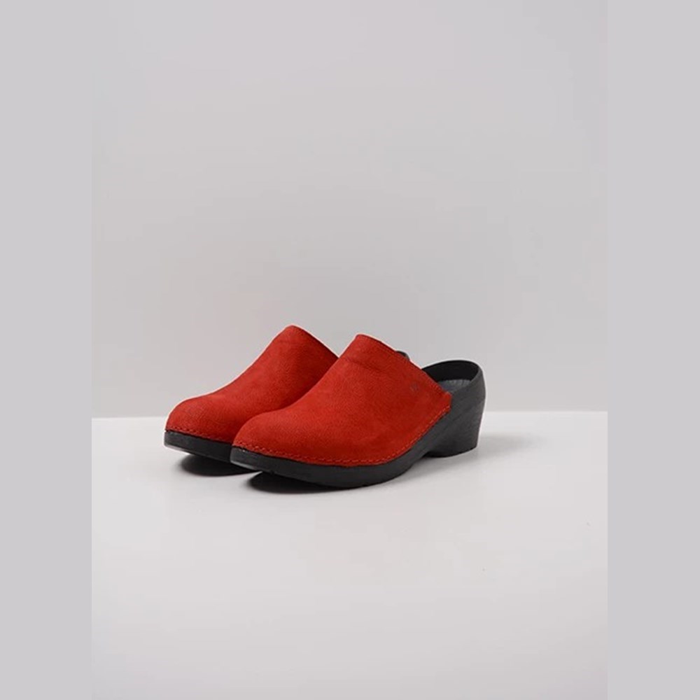 Red Wolky Pro-clog Women's Clogs | QYVJ14203