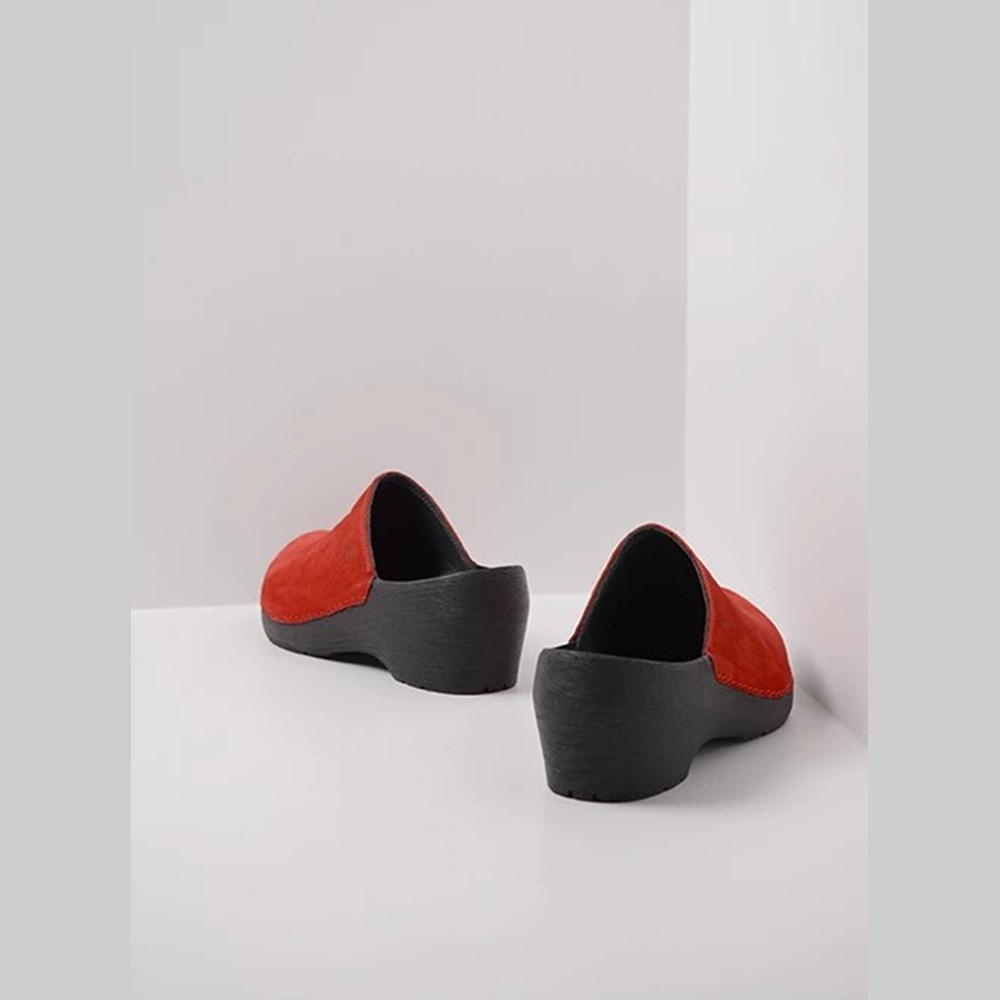 Red Wolky Pro-clog Women's Clogs | QYVJ14203