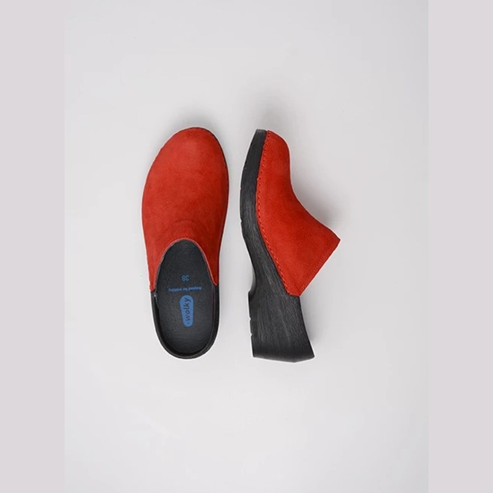 Red Wolky Pro-clog Women's Clogs | QYVJ14203