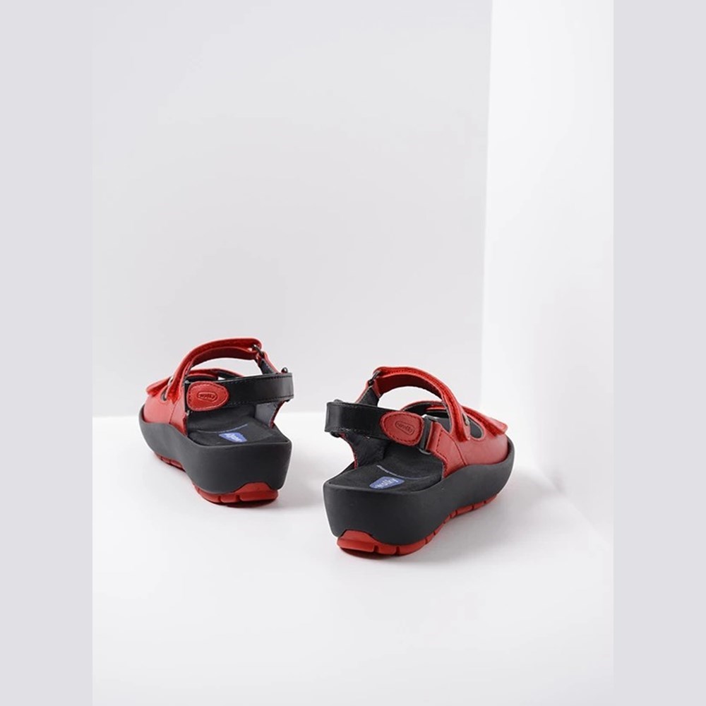 Red Wolky Rio Women's Sandals | KPAR89643