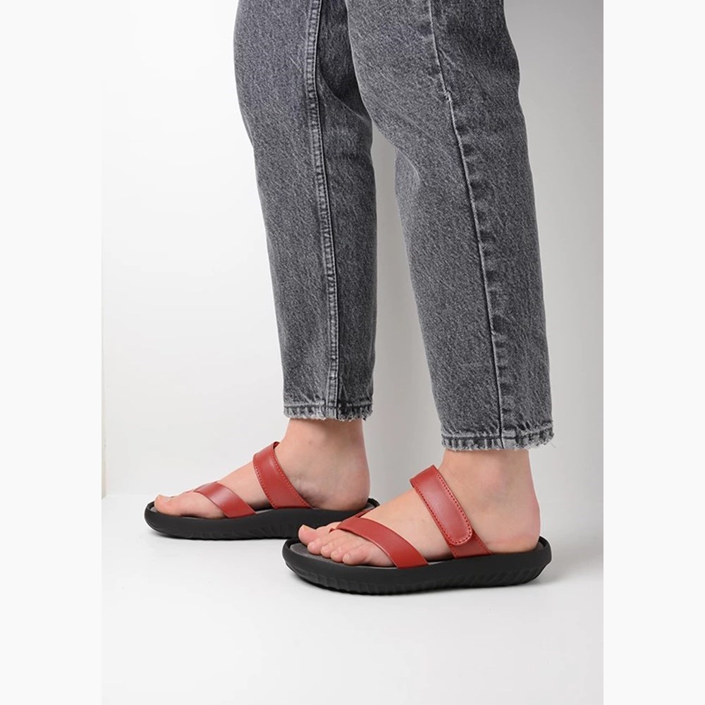 Red Wolky Tahiti Women's Sandals | IPKU38027