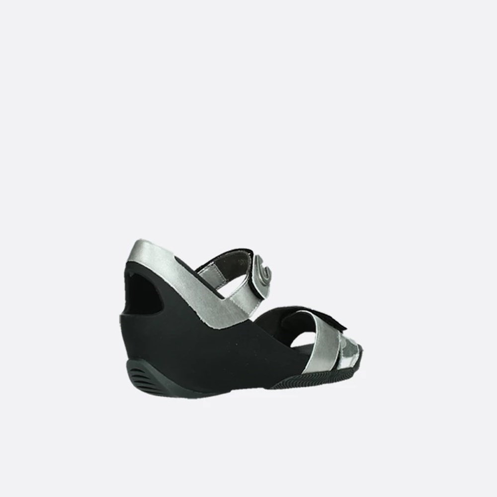 Silver / Grey Wolky Epoch Women's Sandals | SCEY30179