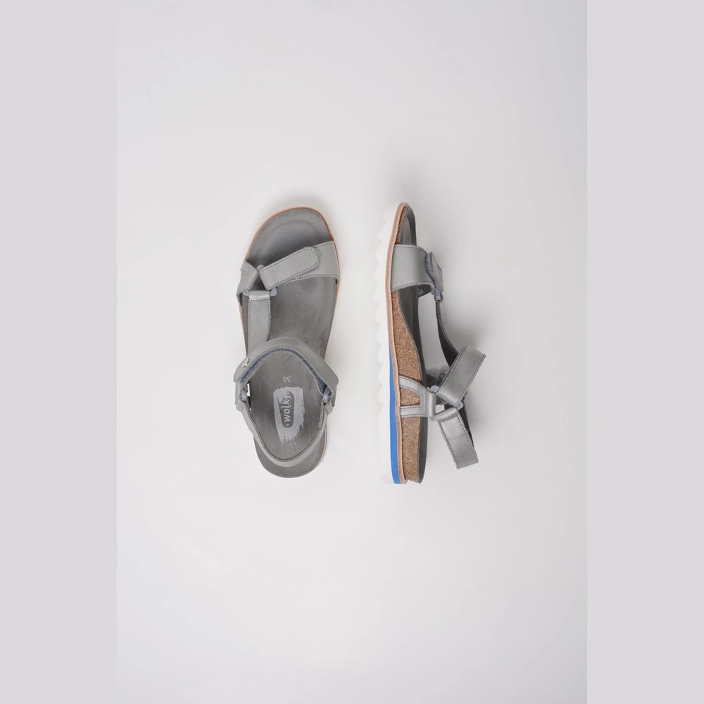 Silver / Grey Wolky Limoni Women's Sandals | ASEF84017