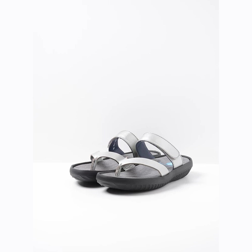 Silver / Grey Wolky Tahiti Women's Sandals | RYUA48051