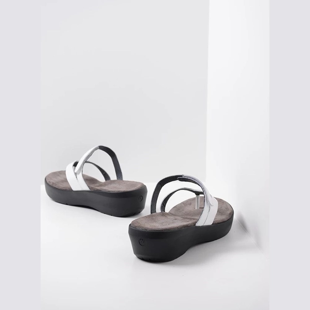 White Wolky Bassa Women's Sandals | LRIM97136