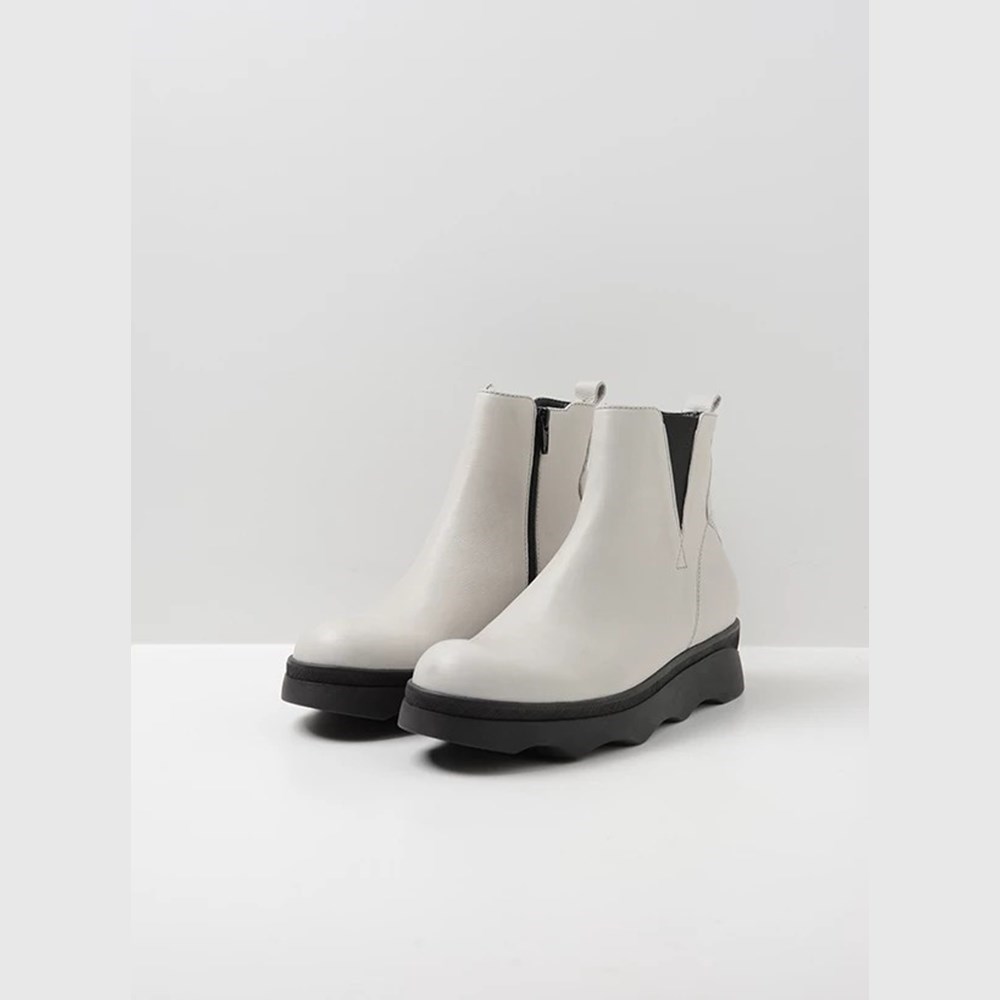 White Wolky Nigata Women's Ankle Boots | ZXWD37852