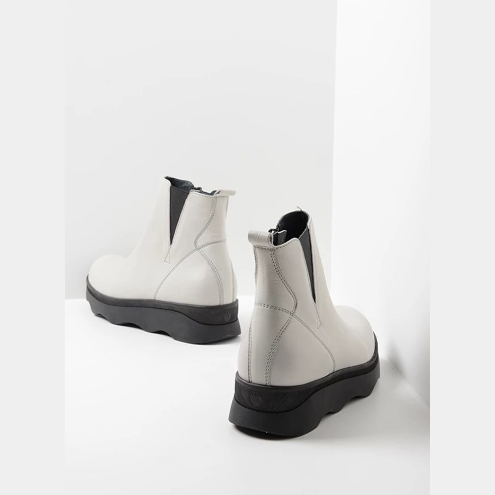 White Wolky Nigata Women's Ankle Boots | ZXWD37852