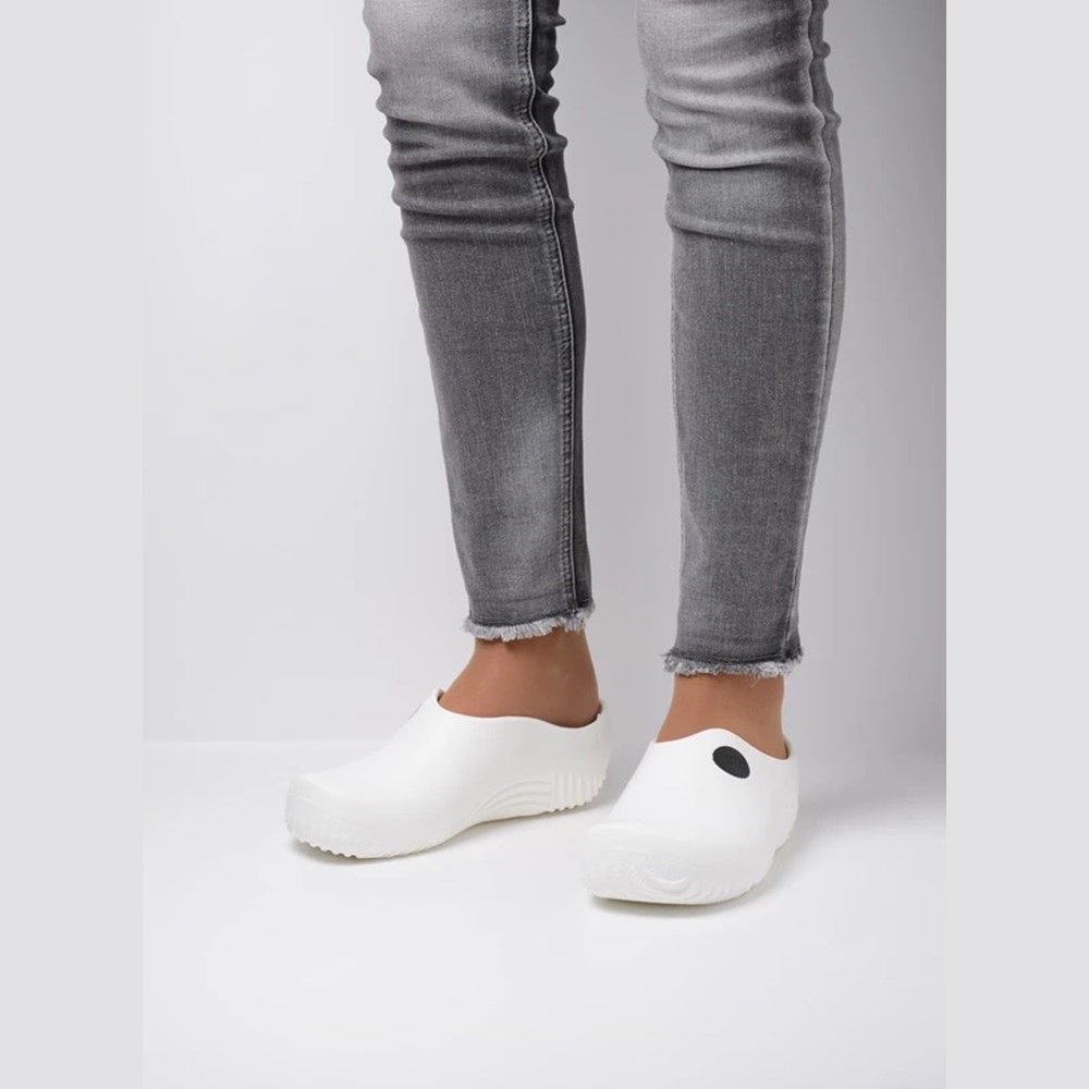 White Wolky Ok Clog Women's Clogs | BHTS18904