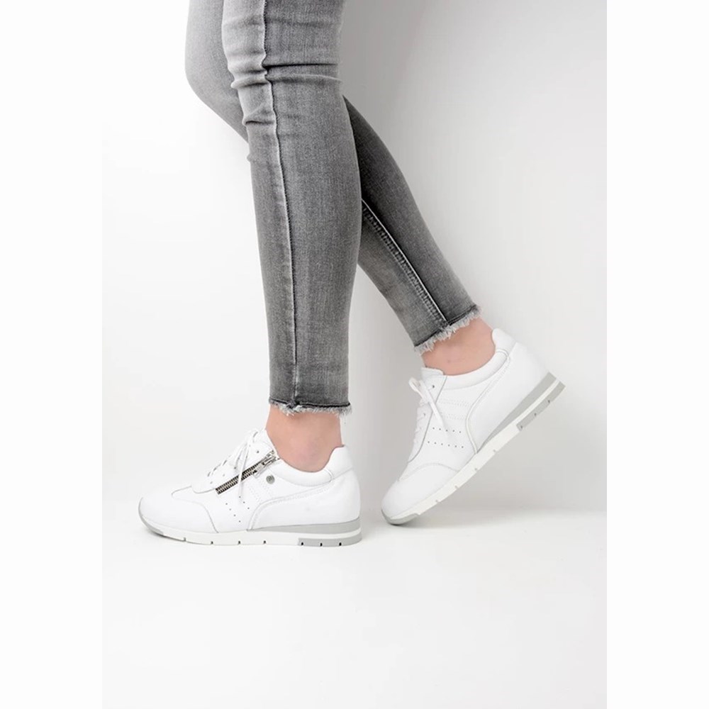 White Wolky Yell Xw Vegan Women's Sneakers | QVDR21847