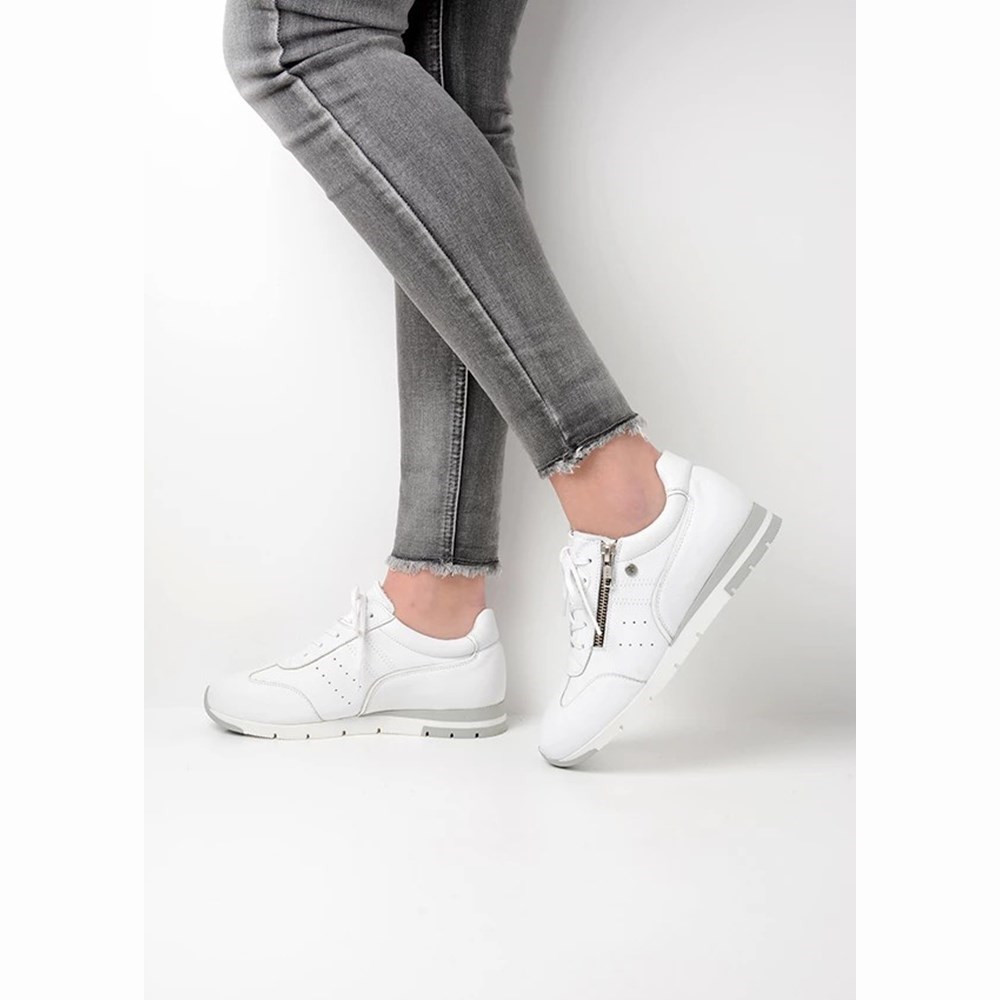 White Wolky Yell Xw Vegan Women's Sneakers | QVDR21847