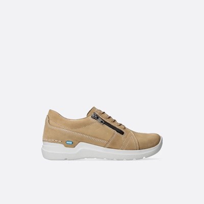 Beige Wolky Feltwell Women's Walking Shoes | QPGY92501