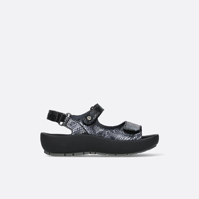 Black Snake Wolky Rio Women's Sandals | BXHN07932