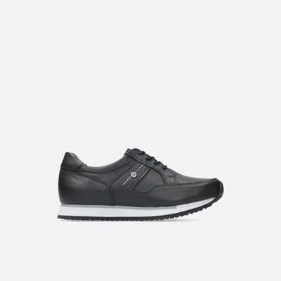 Black / White Wolky E-walk Women's Walking Shoes | FKTN89370