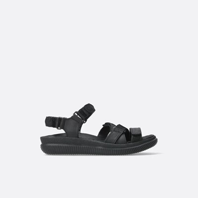 Black Wolky Action Lady Women's Sandals | DXWI81503