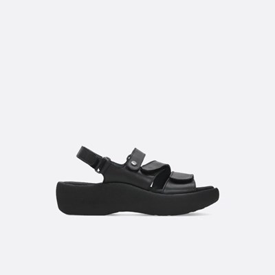 Black Wolky Avalon Women's Sandals | TNHD90234