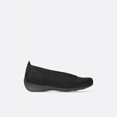 Black Wolky Ballet Women's Slip On Shoes | OEUD60984