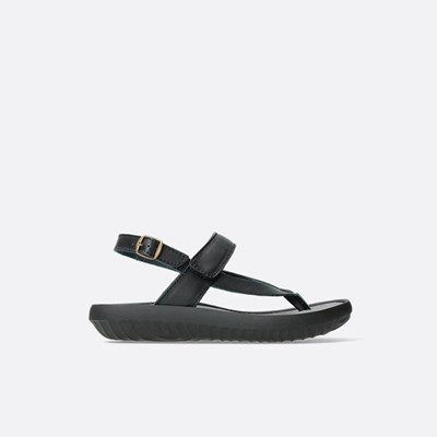 Black Wolky Cebu Women's Sandals | RZJP36408