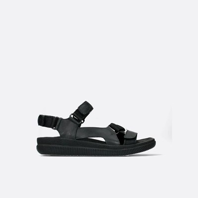 Black Wolky Energy Men's Sandals | IHED70216