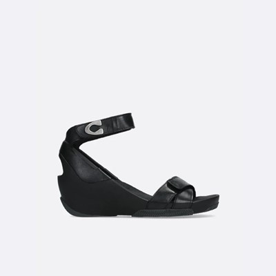 Black Wolky Era Women's Sandals | DVZC90462