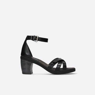 Black Wolky Exit Women's Sandals | ZBSF61870