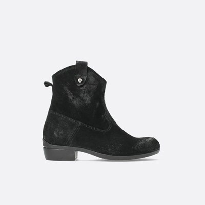 Black Wolky Finley Women's Ankle Boots | BUDG93257