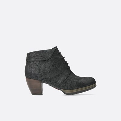 Black Wolky Jacquerie Women's Ankle Boots | PHDC63259