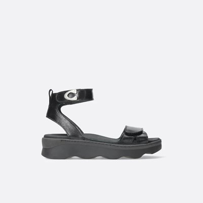 Black Wolky Plata Women's Sandals | QCRE52081