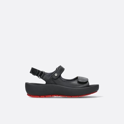 Black Wolky Rio Women's Sandals | PUON53076