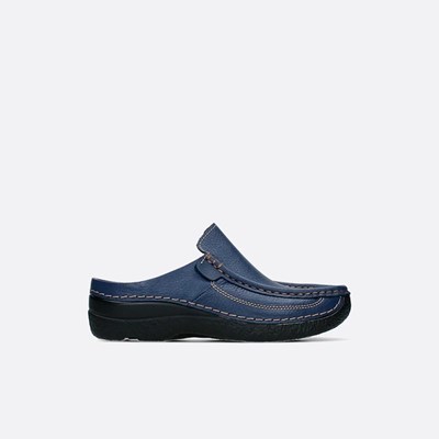 Blue / Blue Wolky Roll Women's Slides | EQJG53218