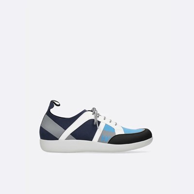 Blue / White Wolky Base Women's Sneakers | SFVQ61573