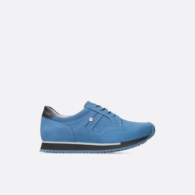 Blue Wolky E-walk Women's Lace Up Shoes | ZHDJ38579