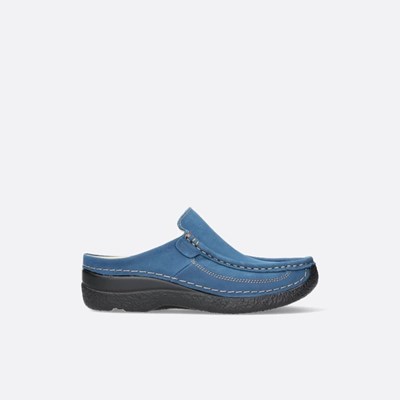 Blue Wolky Roll Women's Slides | FLQH86390