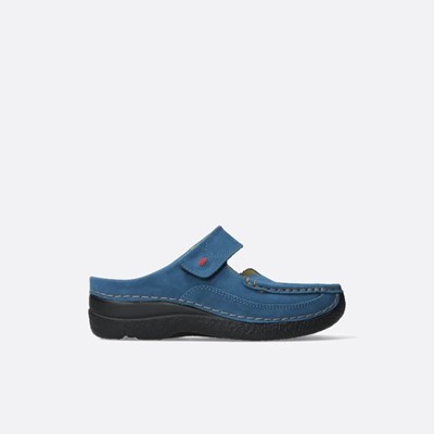 Blue Wolky Roll Women's Slippers | JKOM82703