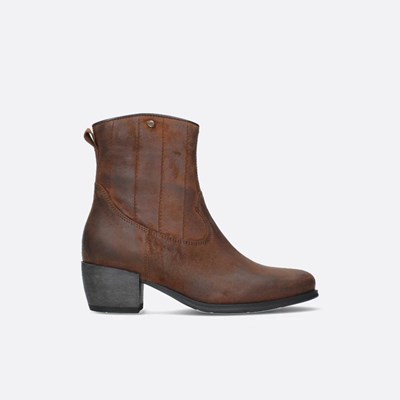 Brown Wolky Lubbock Women's Ankle Boots | QPYT54160