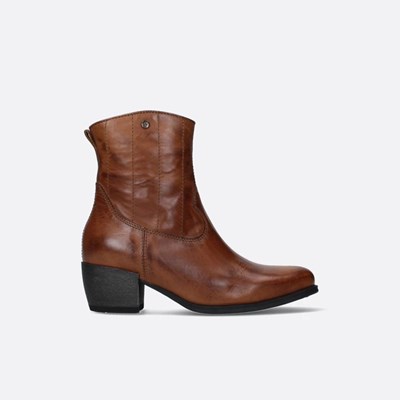 Brown Wolky Lubbock Women's Ankle Boots | SJGL90516