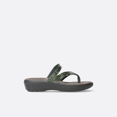 Green Wolky Bassa Women's Sandals | PSAE93407