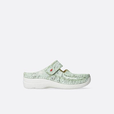 Green Wolky Roll Women's Slippers | PJMN72098