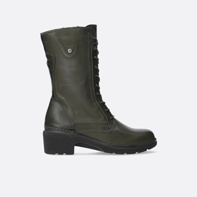 Green Wolky Shan Women's Biker Boots | ABGN46875