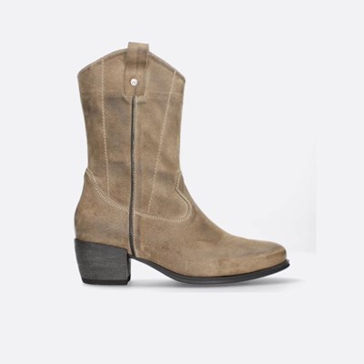 Grey Brown Wolky Caprock Women's Mid Calf Boots | ZYNO59146