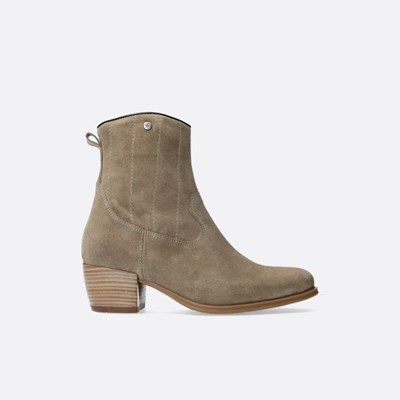 Grey Brown Wolky Lubbock Women's Ankle Boots | ZXYF95132