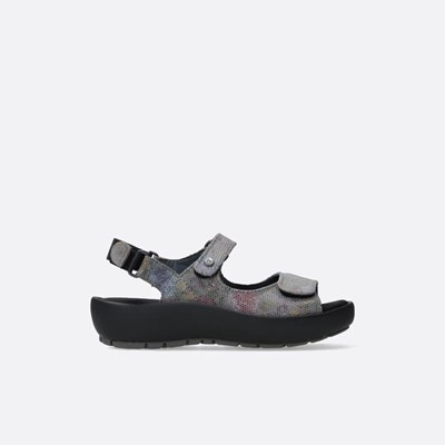 Grey Brown Wolky Rio Women's Sandals | HROY27698