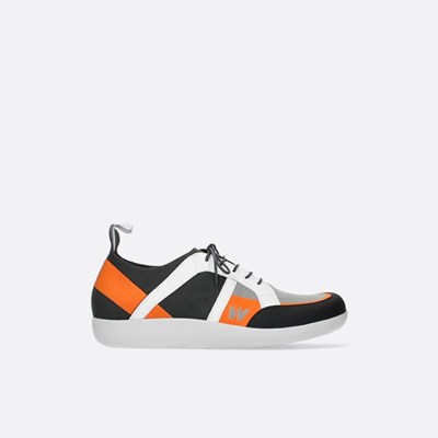 Grey / Orange Wolky Base Women's Sneakers | ABFX73108