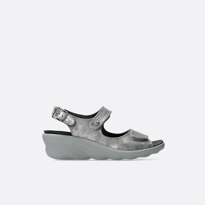 Grey / Silver Wolky Scala Women's Sandals | SMKZ42807