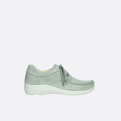 Grey Wolky Seamy Up Women's Lace Up Shoes | RKAF54239