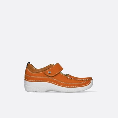 Orange Red Wolky Roll Combi Women's Mary Janes Shoes | WDNK12439